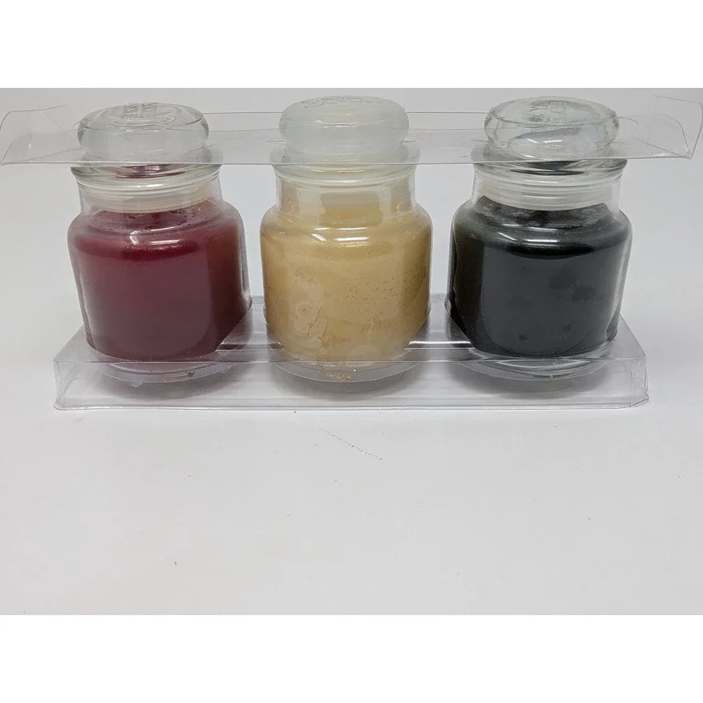 Yankee Candle Small Jar 3-Pack 3.7 oz Christmas Cookie Balsam Cedar Cinnamon New